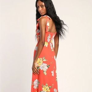 LuLus Floral Maxi Dress